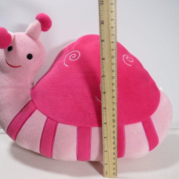 Pink snail pillow/stuffed animal Kids Embroidered Firm Stuffing Back Support - Picture 5 of 10